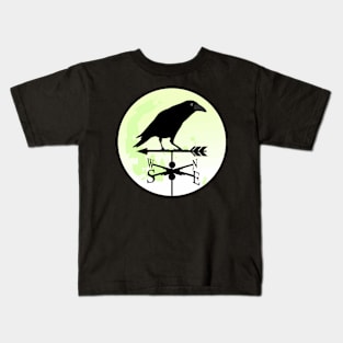 Crow Moon Weathervane Kids T-Shirt